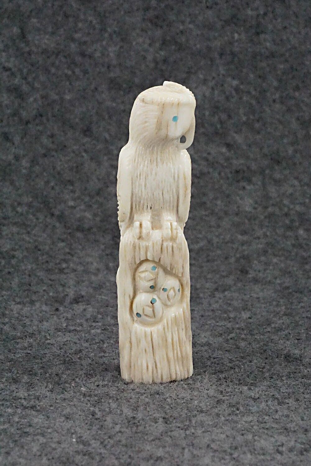Owl Zuni Fetish Carving - Destry Siutza