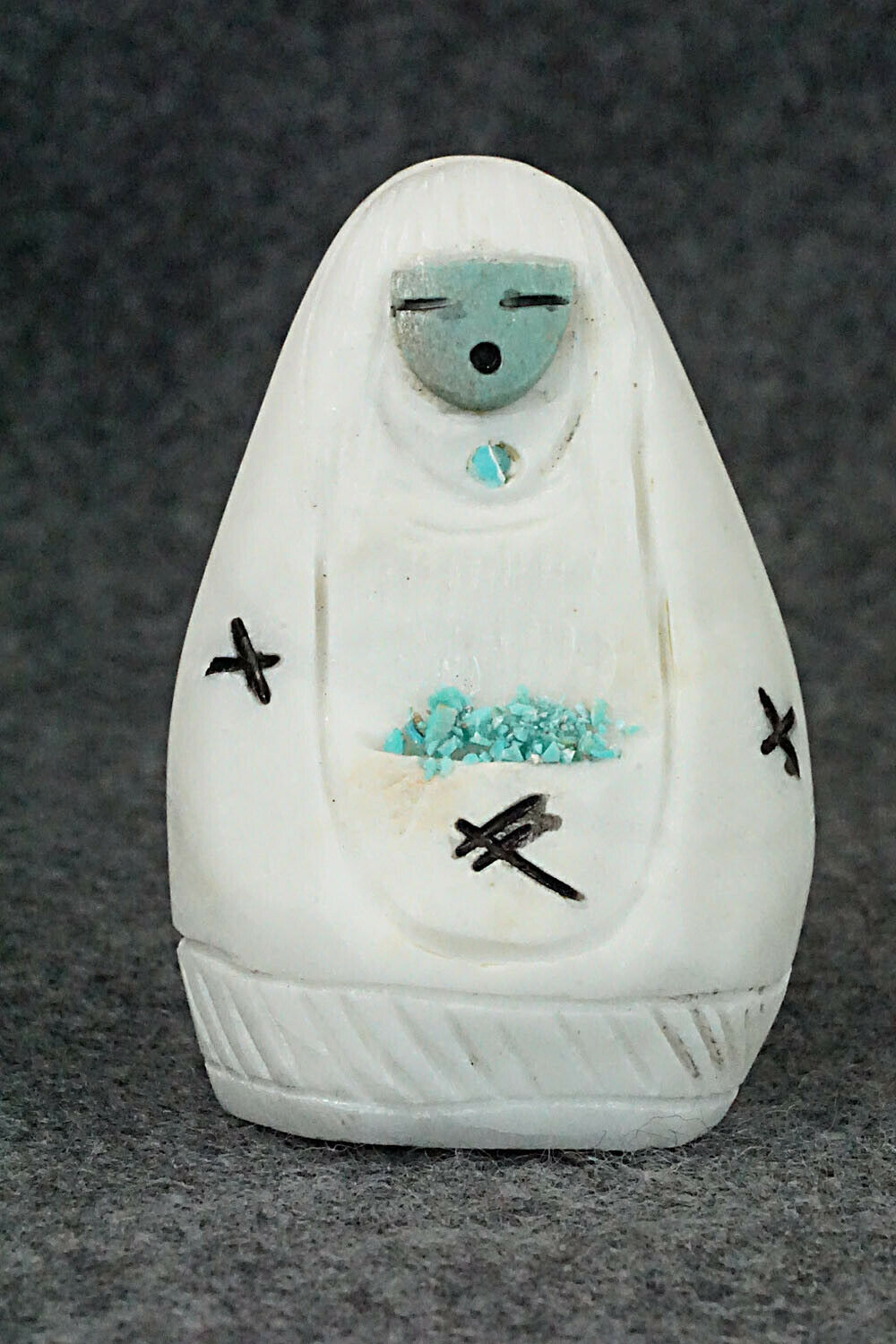 Corn Maiden Zuni Fetish Carving - Faye Quandelacy