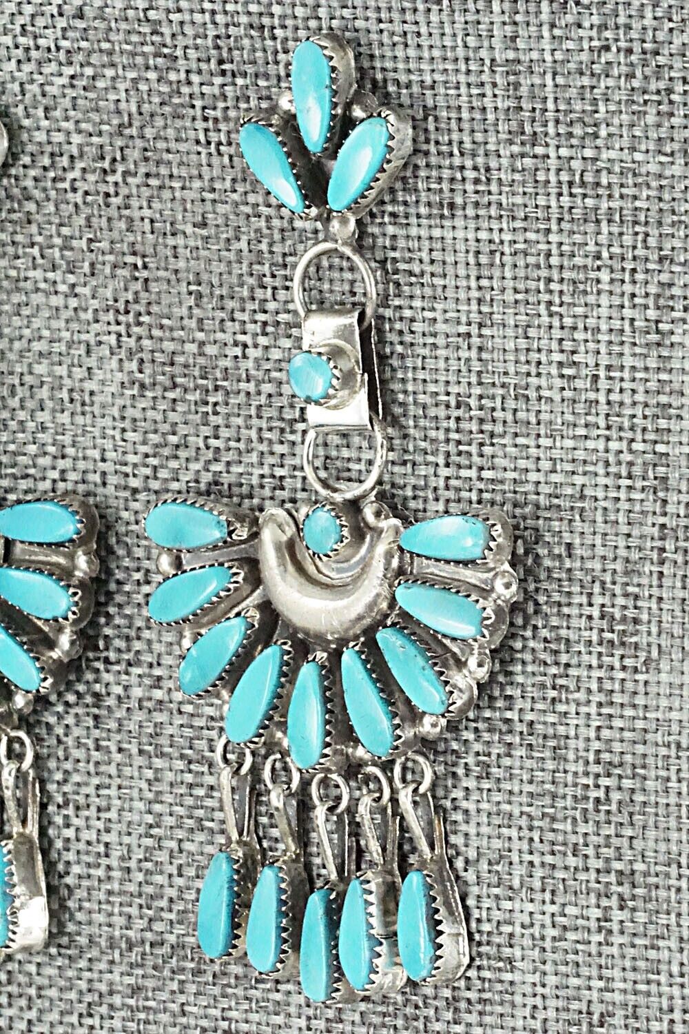Turquoise & Sterling Silver Earrings - Viola Bobelu