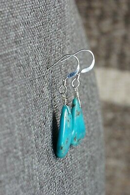 Navajo Turquoise & Sterling Silver Earrings - Native American