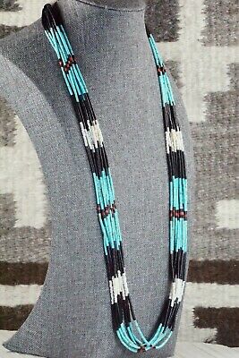 Santo Domingo Turquoise, Coral and Shell Necklace - Esquipula Tenorio