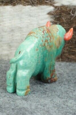 Buffalo Zuni Fetish Carving - Andres Quandelacy