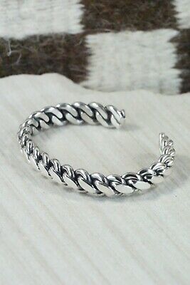 Navajo Sterling Silver Bracelet - Elaine Tahe