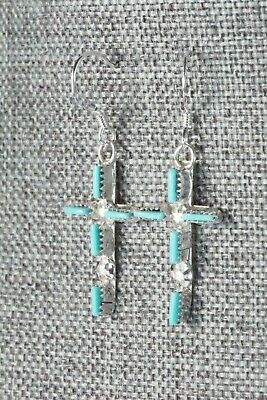 Turquoise & Sterling Silver Earrings - Diana Bellson
