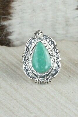 Turquoise & Sterling Silver Ring - Irvin Tsosie - Size 5.25