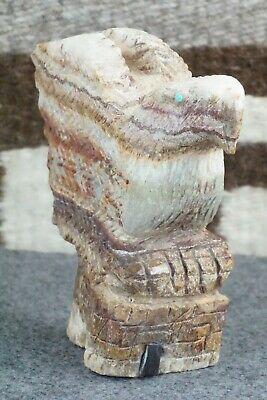 Eagle Zuni Fetish Carving - Jon Quam - High Lonesome Trading