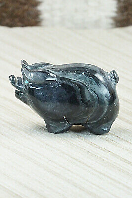 Pig Zuni Fetish Carving - Stanton Hannaweeke