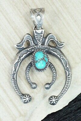 Turquoise & Sterling Silver Pendant - Kevin Billah
