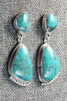 Turquoise and Sterling Silver Earrings - Sadie Jim