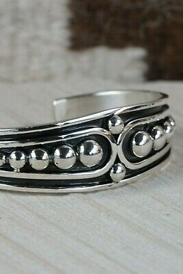 Navajo Sterling Silver Bracelet - Jonathan Nez - High Lonesome Trading