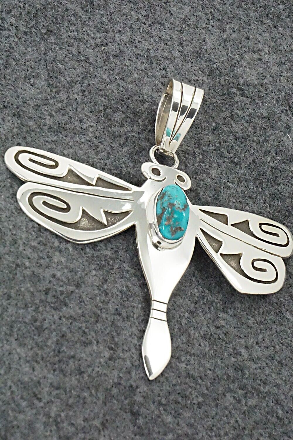 Turquoise & Sterling Silver Pendant - Sonny Gene