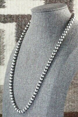 Sterling Silver Navajo Pearl Necklace - Jan Mariano