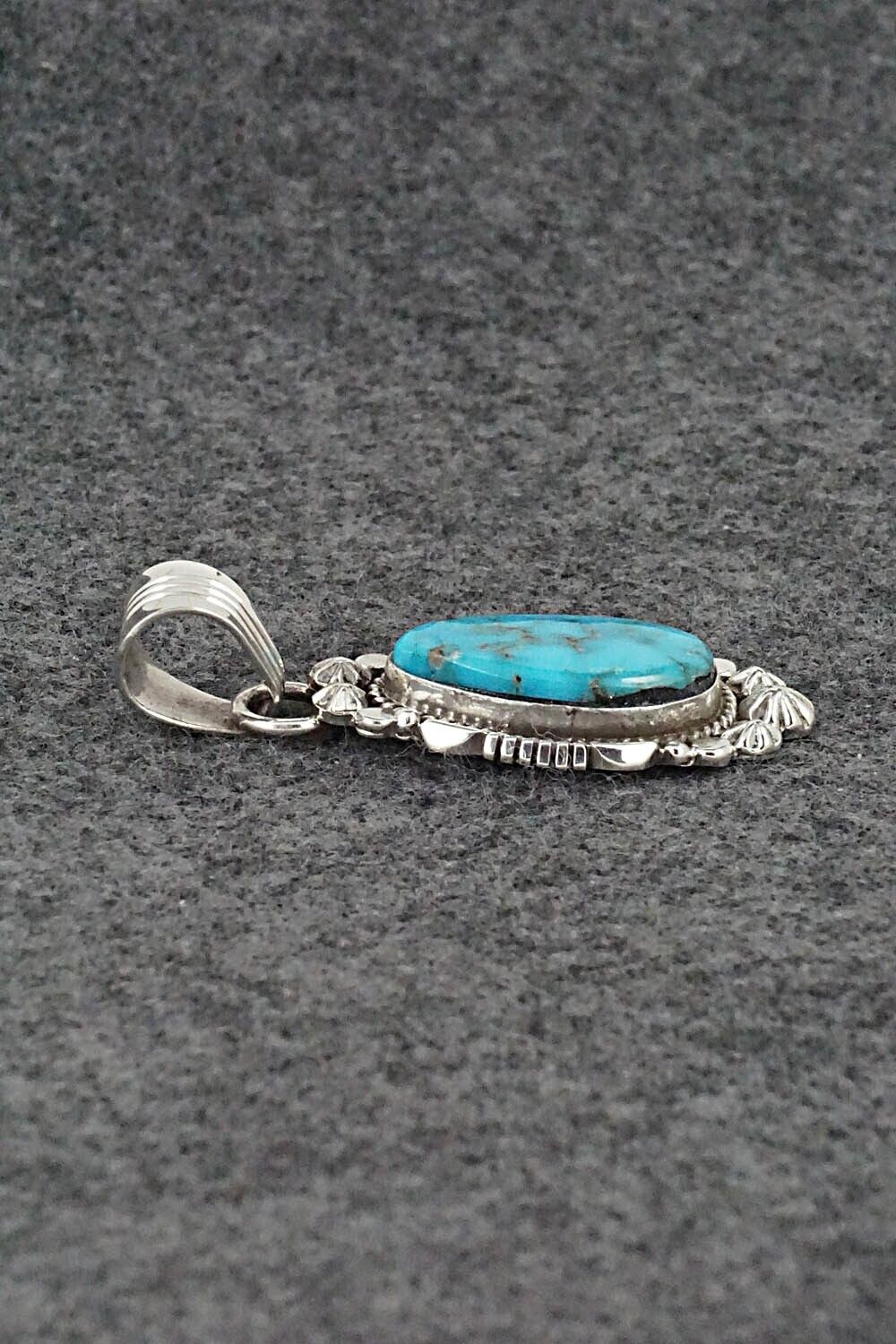 Turquoise and Sterling Silver Pendant - Daniel Benally