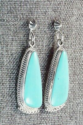 Turquoise & Sterling Silver Earrings - Verley Betone