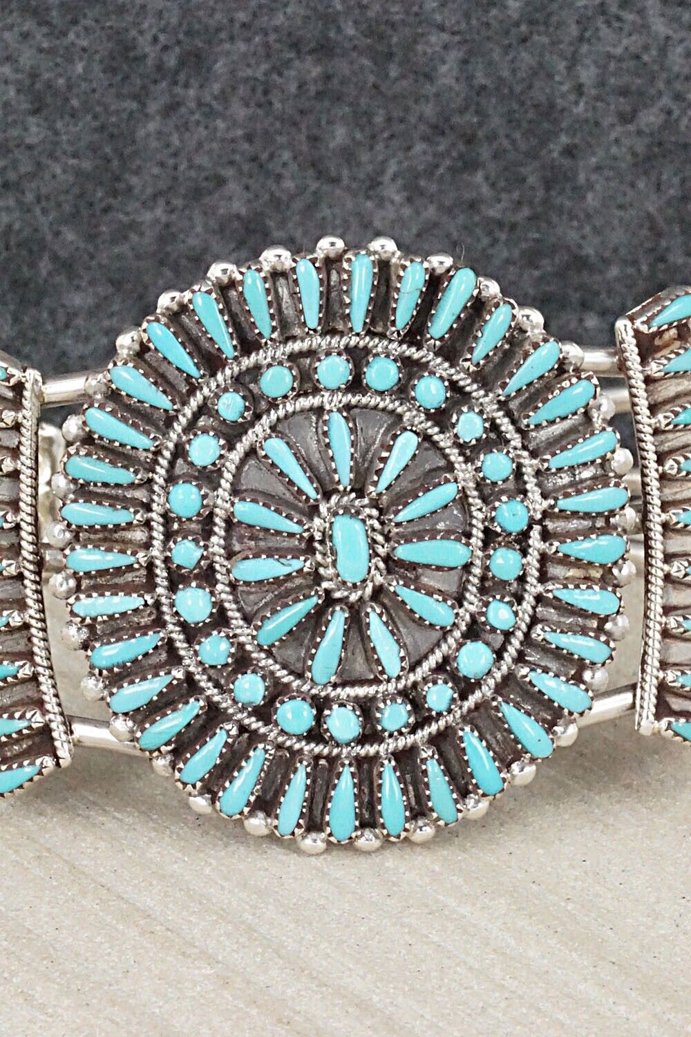 Turquoise & Sterling Silver Bracelet - Judy Wallace