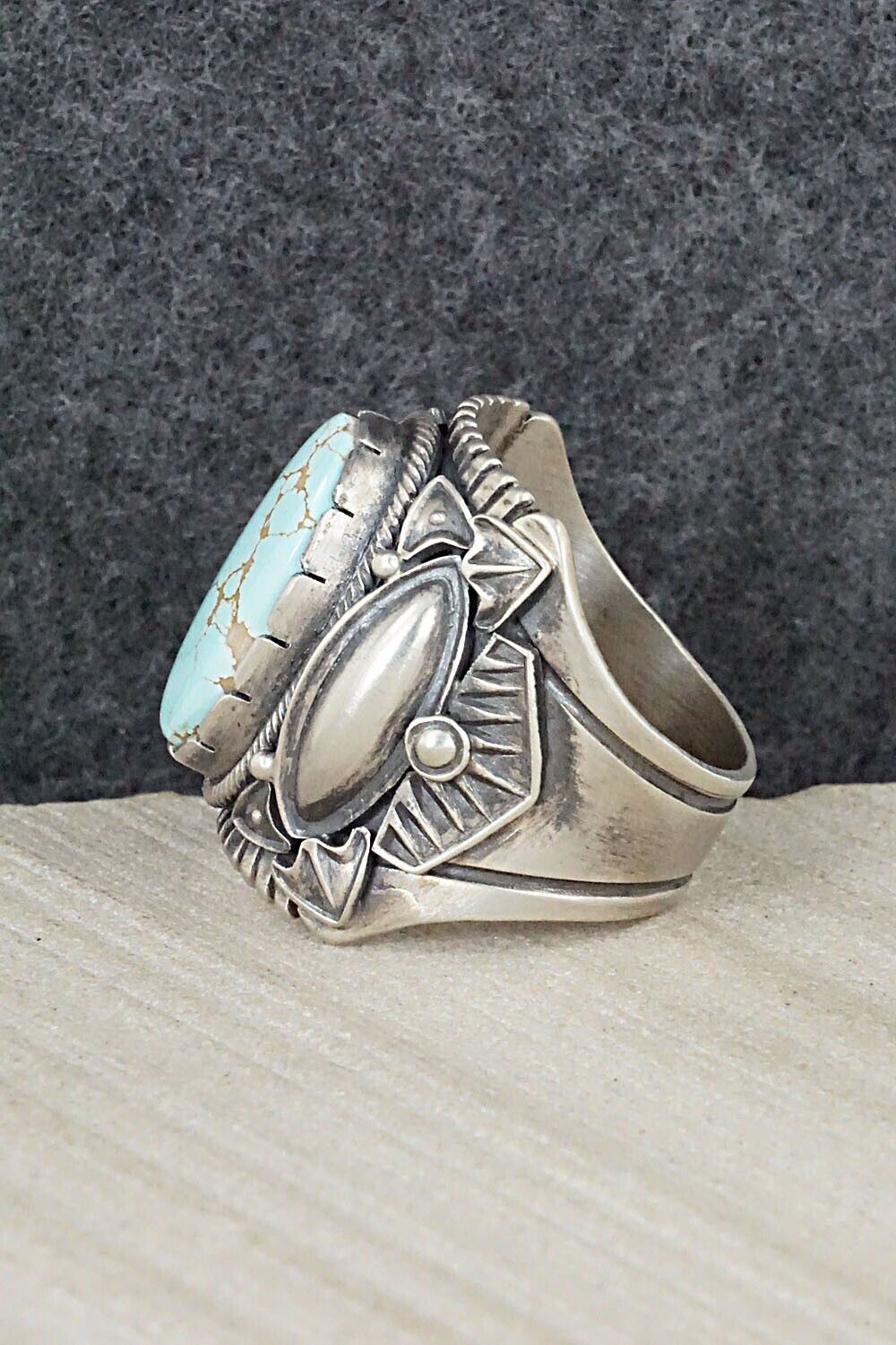 Turquoise & Sterling Silver Ring - Derrick Gordon - 11