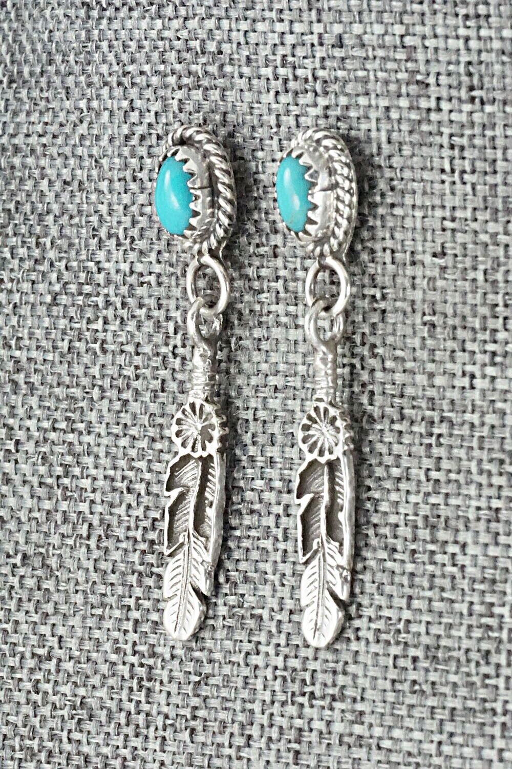 Turquoise & Sterling Silver Earrings - Sharon McCarthy
