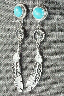 Turquoise & Sterling Silver Earrings - Annie Spencer