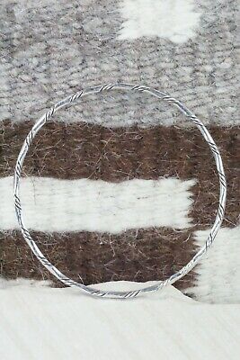Navajo Sterling Silver Bangle - Elaine Tahe