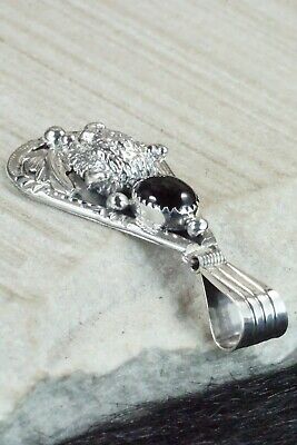 Onyx & Sterling Silver Pendant - Henry Attakai