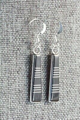 Onyx & Sterling Silver Earrings - Valentino Laate