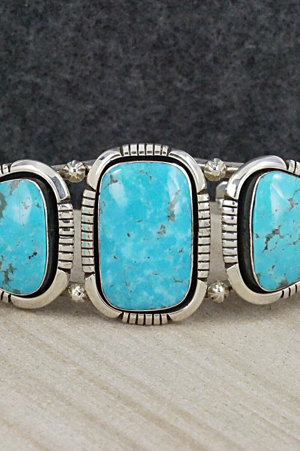 Turquoise and Sterling Silver Bracelet - Jimson Belin