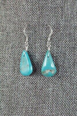 Navajo Turquoise and Sterling Silver Earrings - Native American