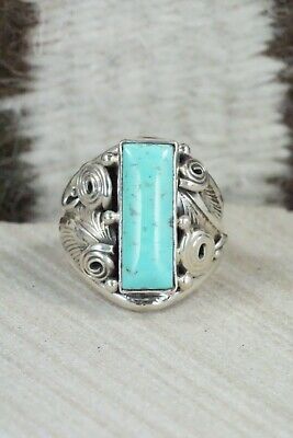 Turquoise & Sterling Silver Ring - Davey Morgan - Size 9