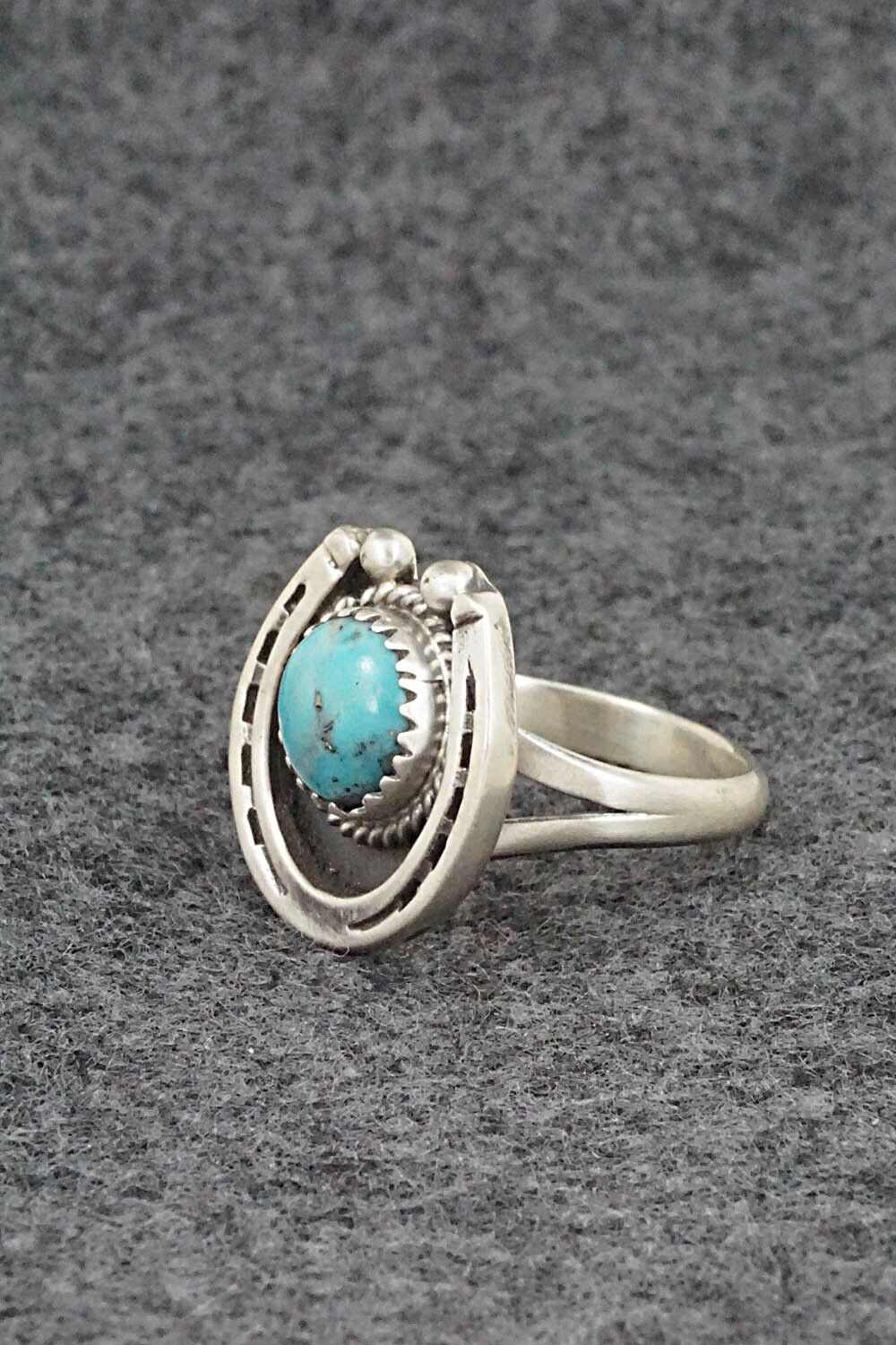 Turquoise & Sterling Silver Ring - Alice Rose Saunders - Size 6