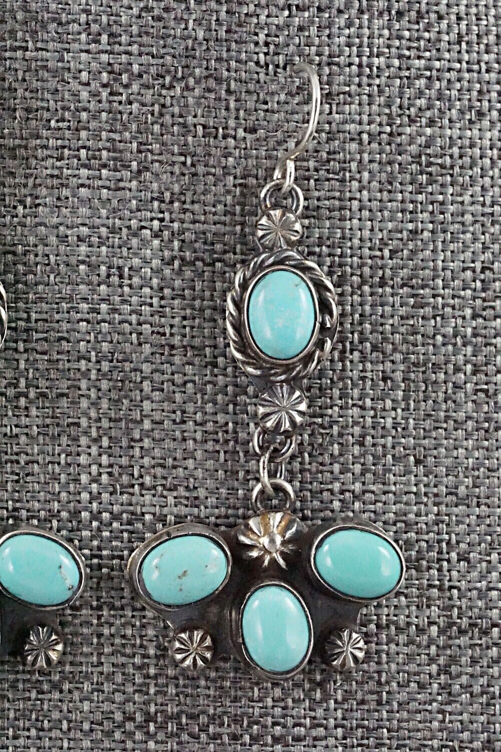 Turquoise & Sterling Silver Earrings - Wilson Dawes