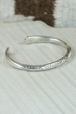 Navajo Sterling Silver Bracelet - Elaine Tahe