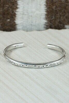 Navajo Sterling Silver Bracelet - Elaine Tahe