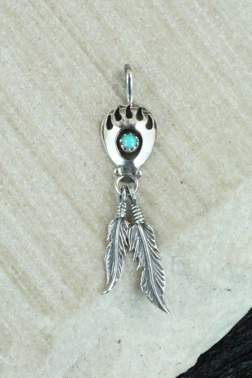 Turquoise & Sterling Silver Pendant - Annie Spencer