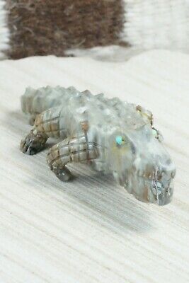 Crocodile Zuni Fetish Carving - Joseph Zunie