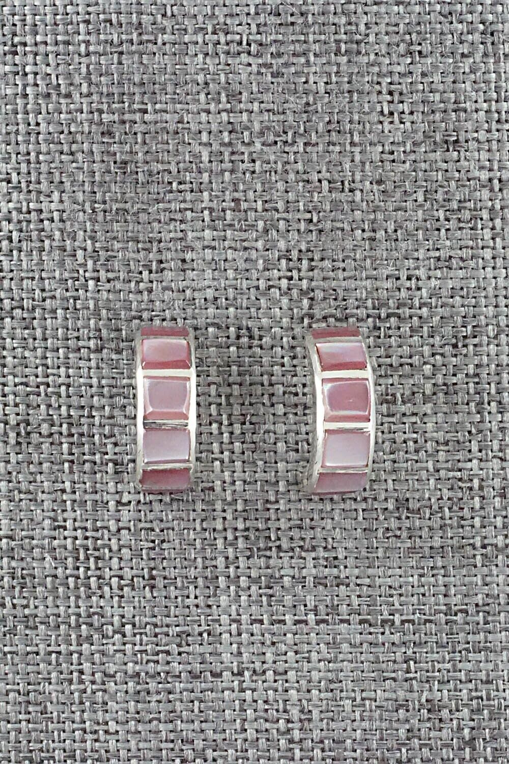 Mother of Pearl & Sterling Silver Earrings - Glennetta Luna