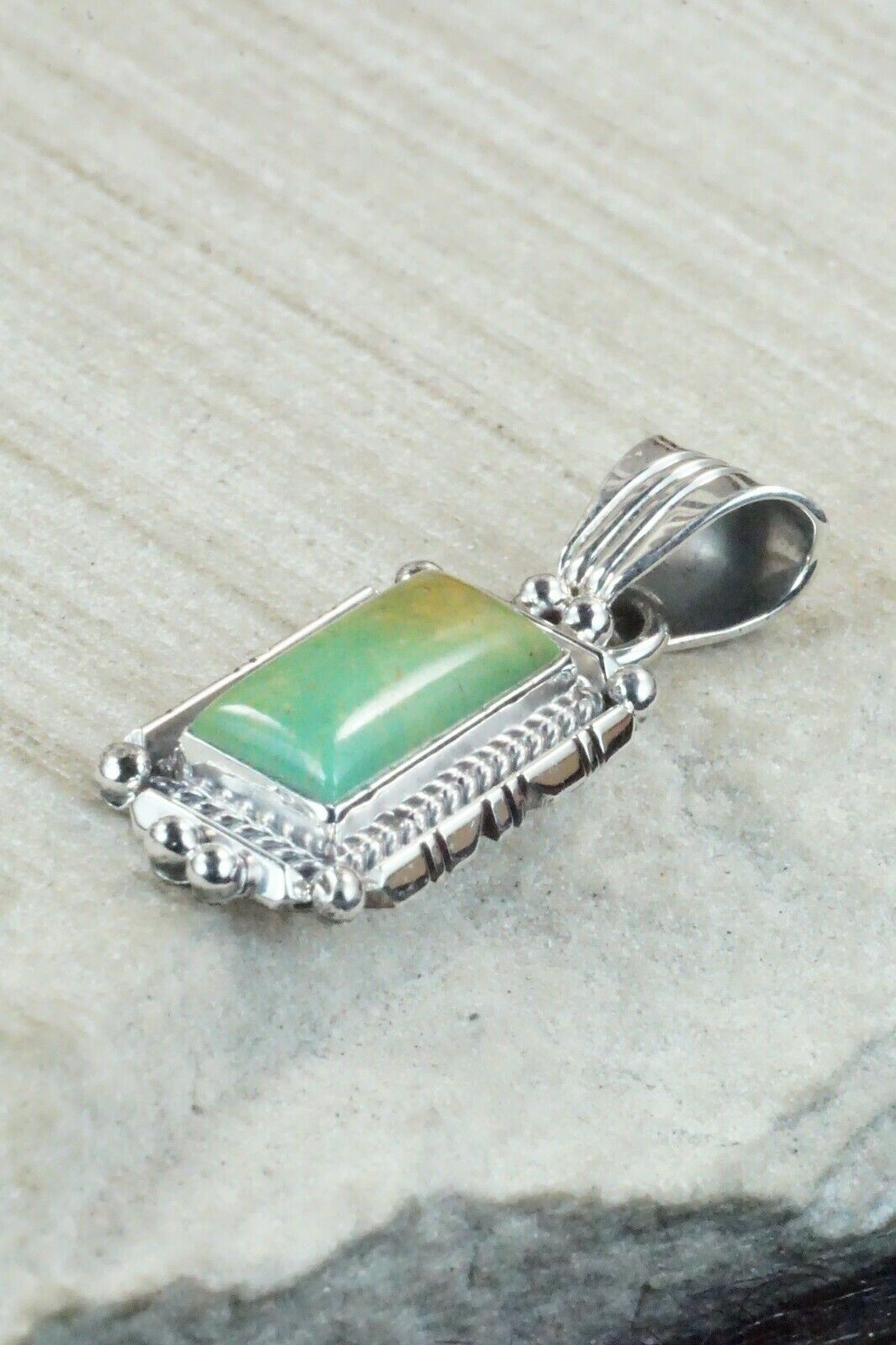 Turquoise & Sterling Silver Pendant - Daniel Benally