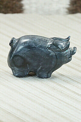 Pig Zuni Fetish Carving - Stanton Hannaweeke