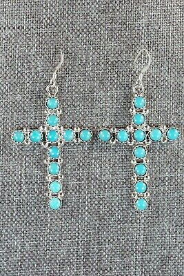 Turquoise and Sterling Silver Earrings - Roberta Begay