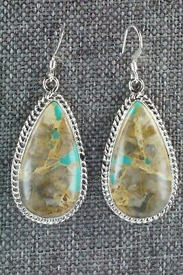 Turquoise & Sterling Silver Earrings - Isabelle Yazzie