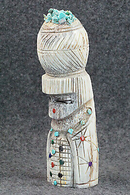 Corn Maiden Zuni Fetish Carving - Carl Etsate