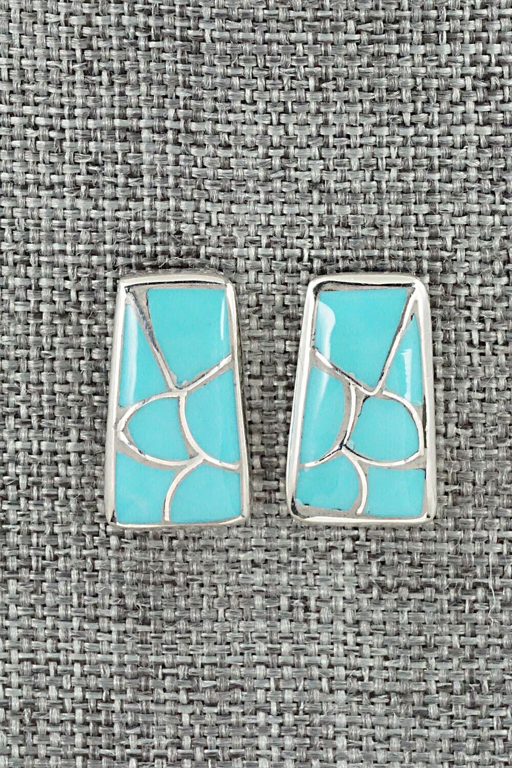 Turquoise & Sterling Silver Earrings - Orena Leekya