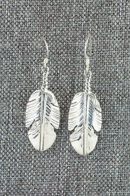 Sterling Silver Feather Earrings - Ben Begay