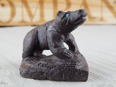 Bear Zuni Fetish Carving - Herbert Him - High Lonesome Trading
