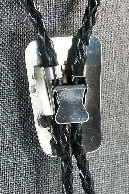 Navajo Turquoise, Coral & Sterling Silver Bolo Tie - Wilbur Myers