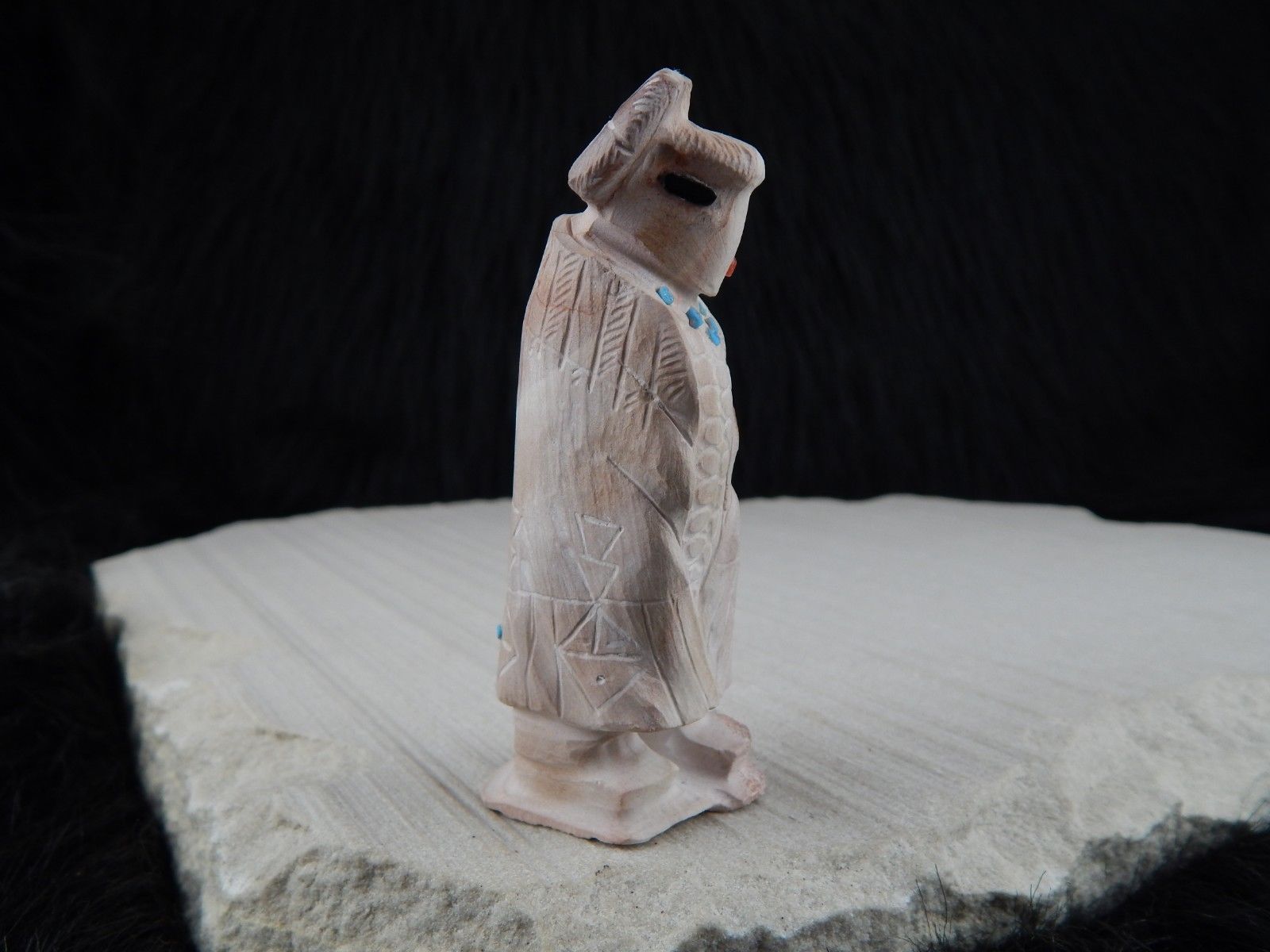 Corn Maiden Zuni Fetish Carving - Derrick Kaamasee - High Lonesome Trading