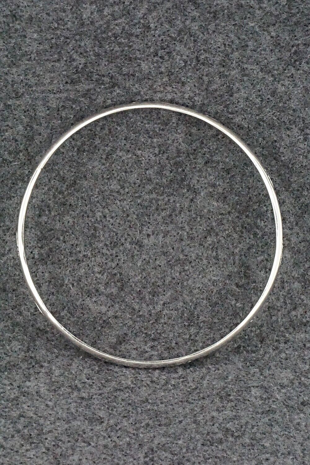 Sterling Silver Bangle Bracelet - Elaine Tahe