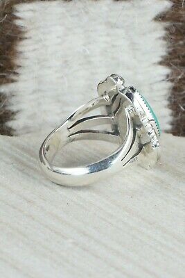 Turquoise & Sterling Silver Ring - Irvin Tsosie - Size 9.25