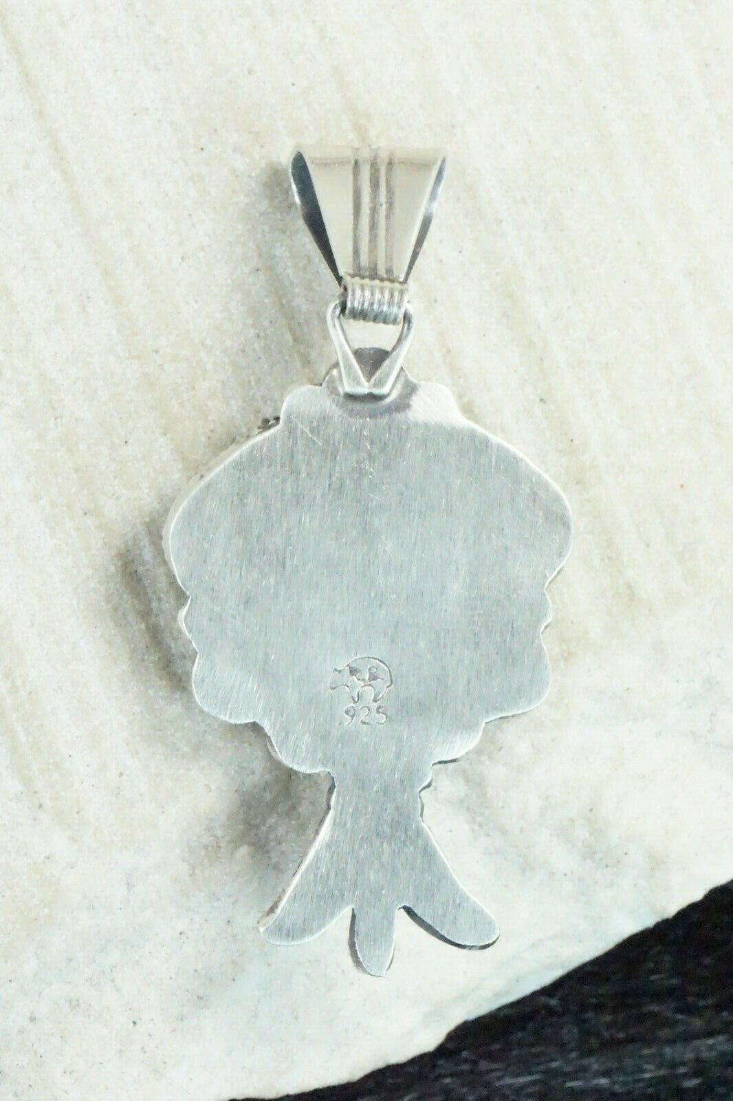 Turquoise and Sterling Silver Pendant - Bobby Platero