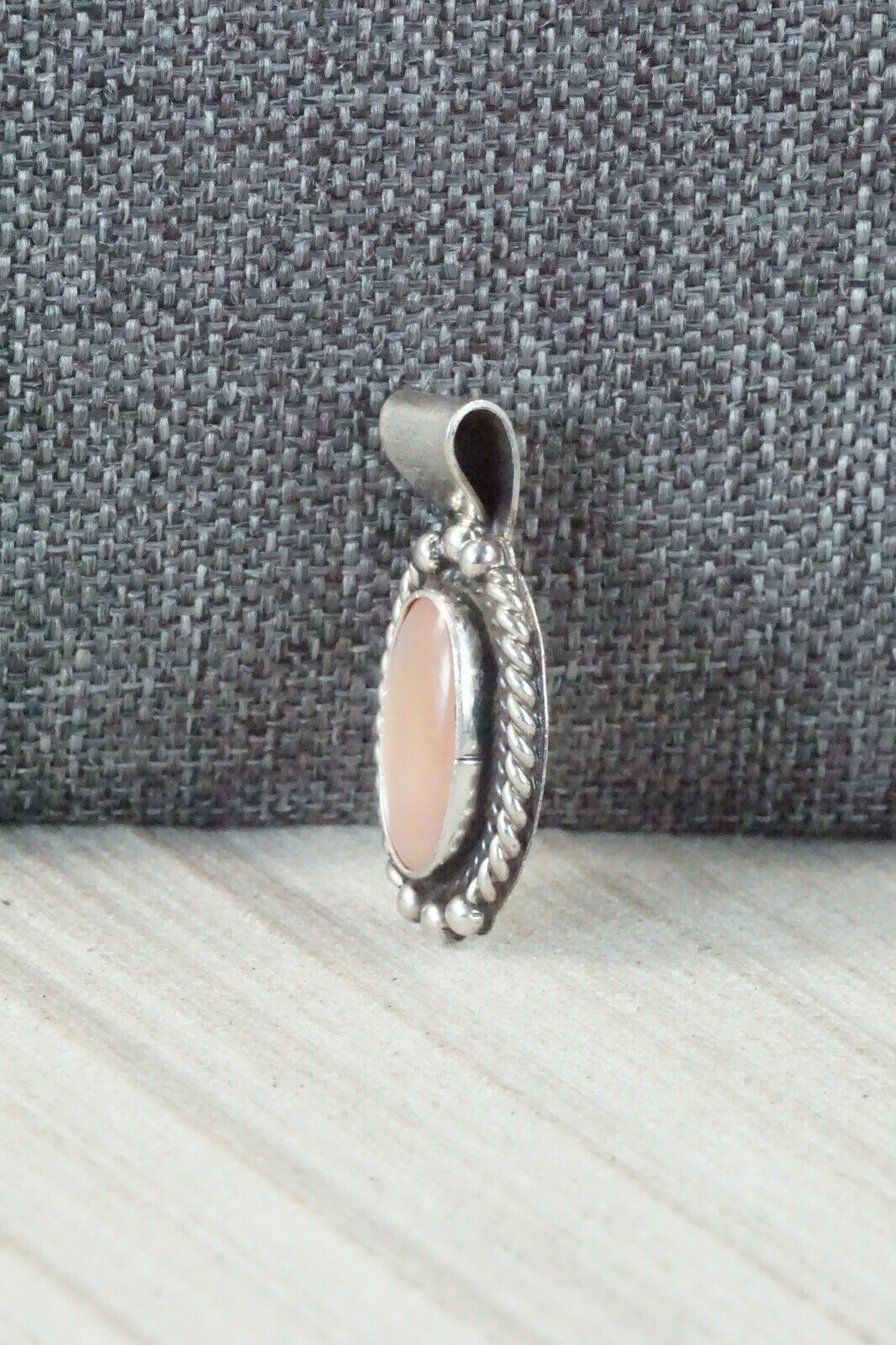 Pink Quartz & Sterling Silver Pendant - Jan Mariano