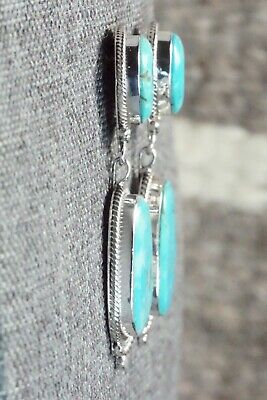 Turquoise & Sterling Silver Earrings - Verley Betone